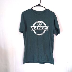 Volcom Heather Green Short Sleeve Tee Size Large